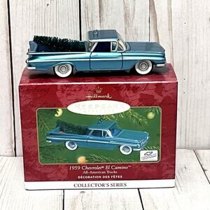 1959 Chevrolet El Camino Hallmark Ornament All American Trucks #7 New in Box